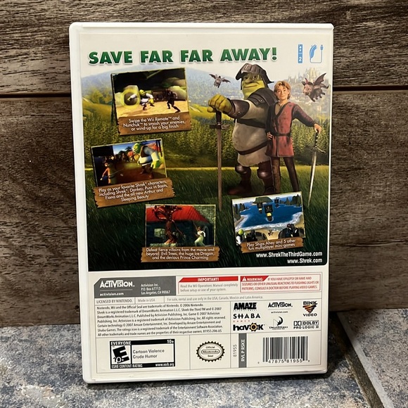 5 for $60 - Shrek the Third for Wii - Picture 3 of 3